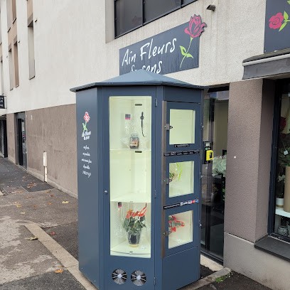 Kiosque distributeur de fleurs 24/24 7j/7, Fleuriste à Mionnay